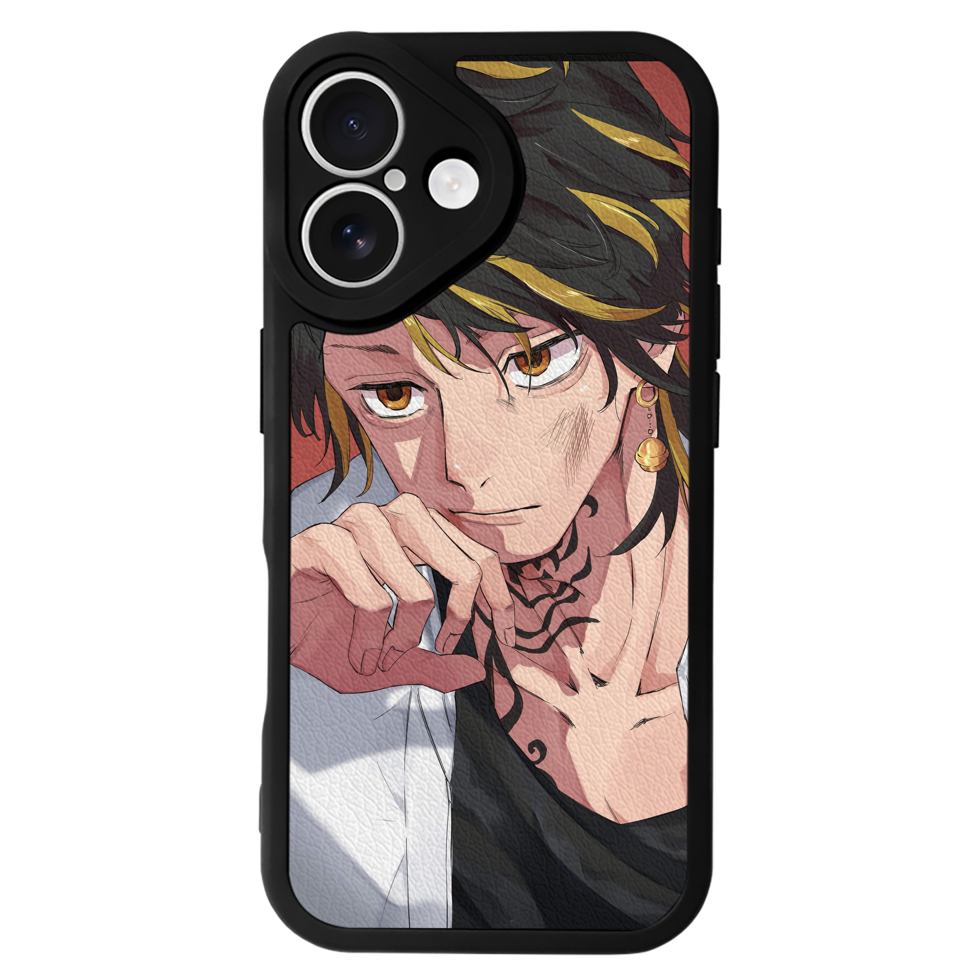 （画像用） 東京リベンジャーズ Tokyo Revengers 【iPhone 16シリーズ対応】シリコンスマホケース（レザー調） 材質：シリコン